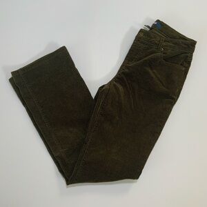 Chocolate Brown Corduroy Straight Leg Pants Size 5 by Blue Ink